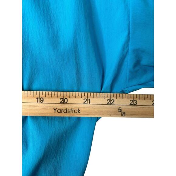 Eloquii Poplin Twofer Shirtdress Front Placket Long Sleeve Mini Size 18 Blue - Picture 15 of 16